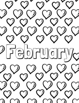 Dibujo de 7 de Febrero para Colorear