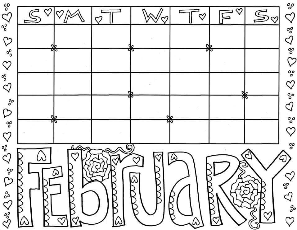 Dibujo de 9 de Febrero para Colorear