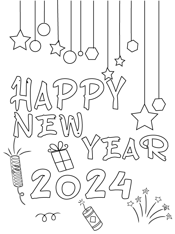 Dibujo de Bright Beginnings 2024 Coloring Page para Colorear