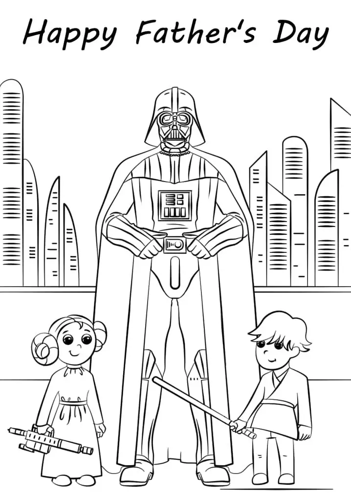 Dibujo de Free Happy Fathers Day Coloring Pagejpg para Colorear