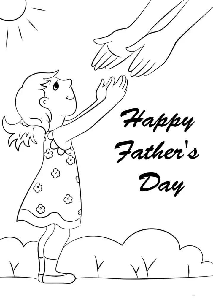 Dibujo de Happy Fathers Day 2 Coloring Pagejpg para Colorear