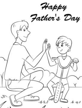 Dibujo de Happy Fathers Day To Print Coloring Pagejpg para Colorear