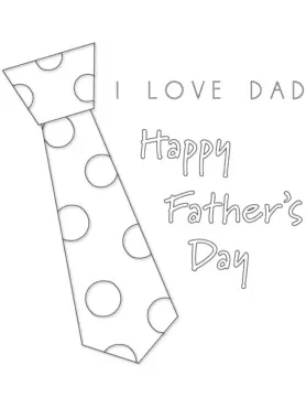 Dibujo de Love Dad Happy Fathers Day Coloring Pagejpg para Colorear