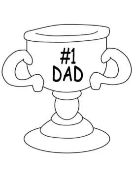 Dibujo de Trophy For Dad Coloring Pagejpg para Colorear