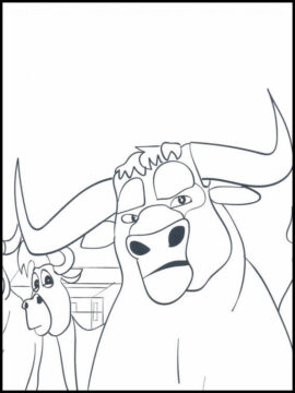 Dibujo de Valiente de Ferdinand para Colorear