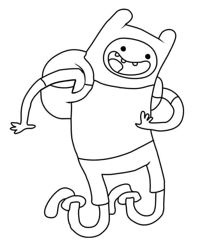 Dibujo de Feliz Finn para Colorear