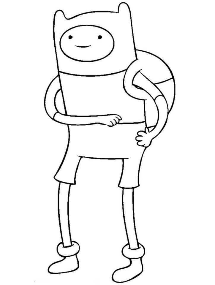 Dibujo de Finn Increble para Colorear