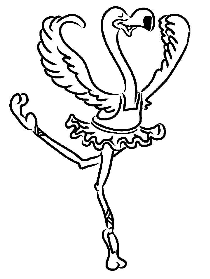 Dibujo de Baile Flamenco para Colorear