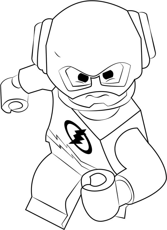 Dibujo de Ataque Flash de Lego para Colorear