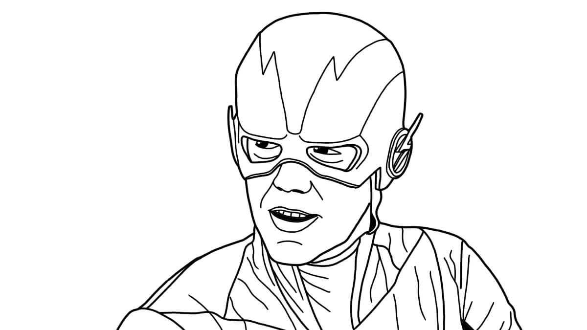 Dibujo de Destello de Retrato para Colorear