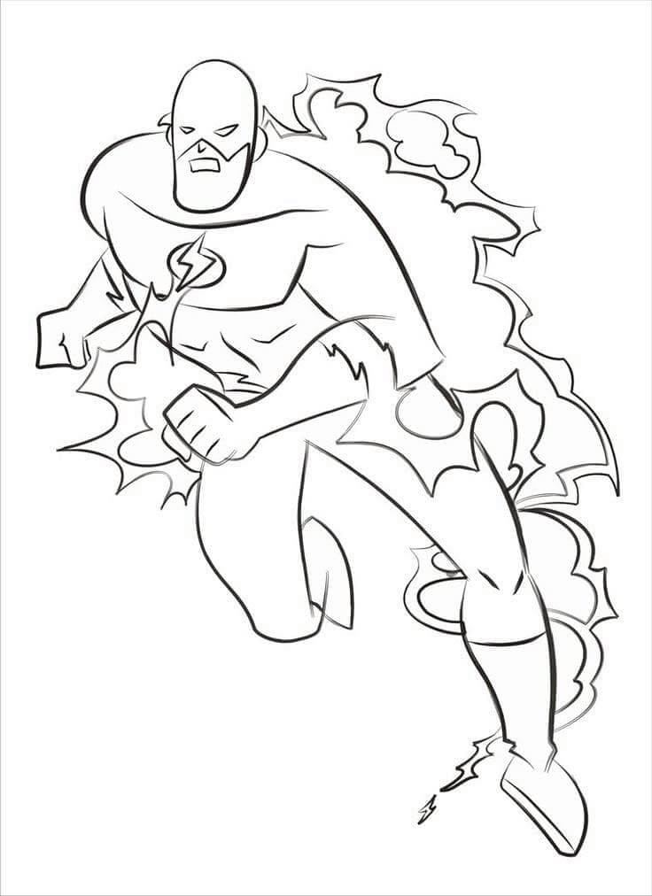 Dibujo de Flash para Colorear