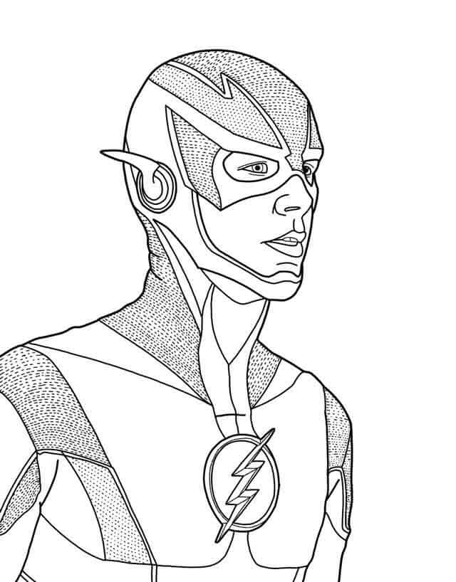 Dibujo de Retrato de Flash para Colorear
