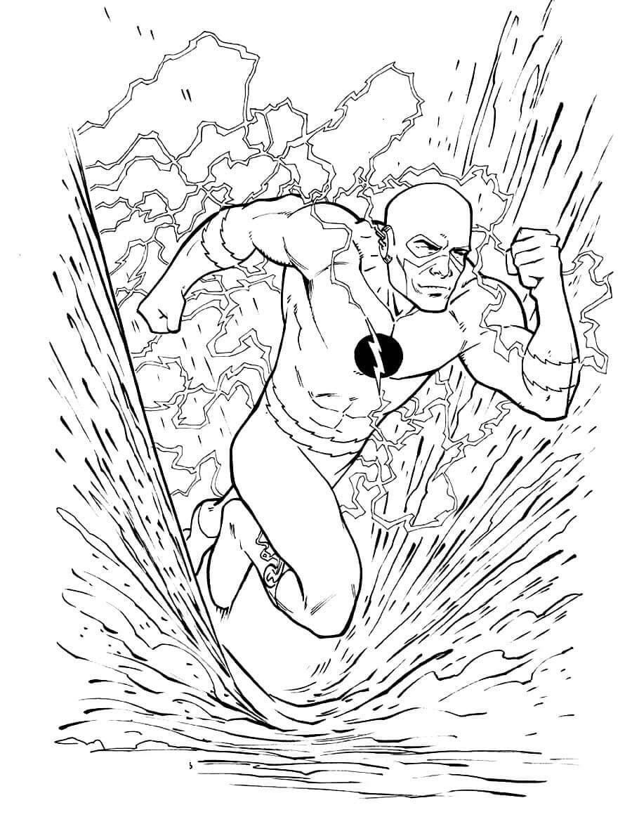 Dibujo de Flash Asombroso para Colorear