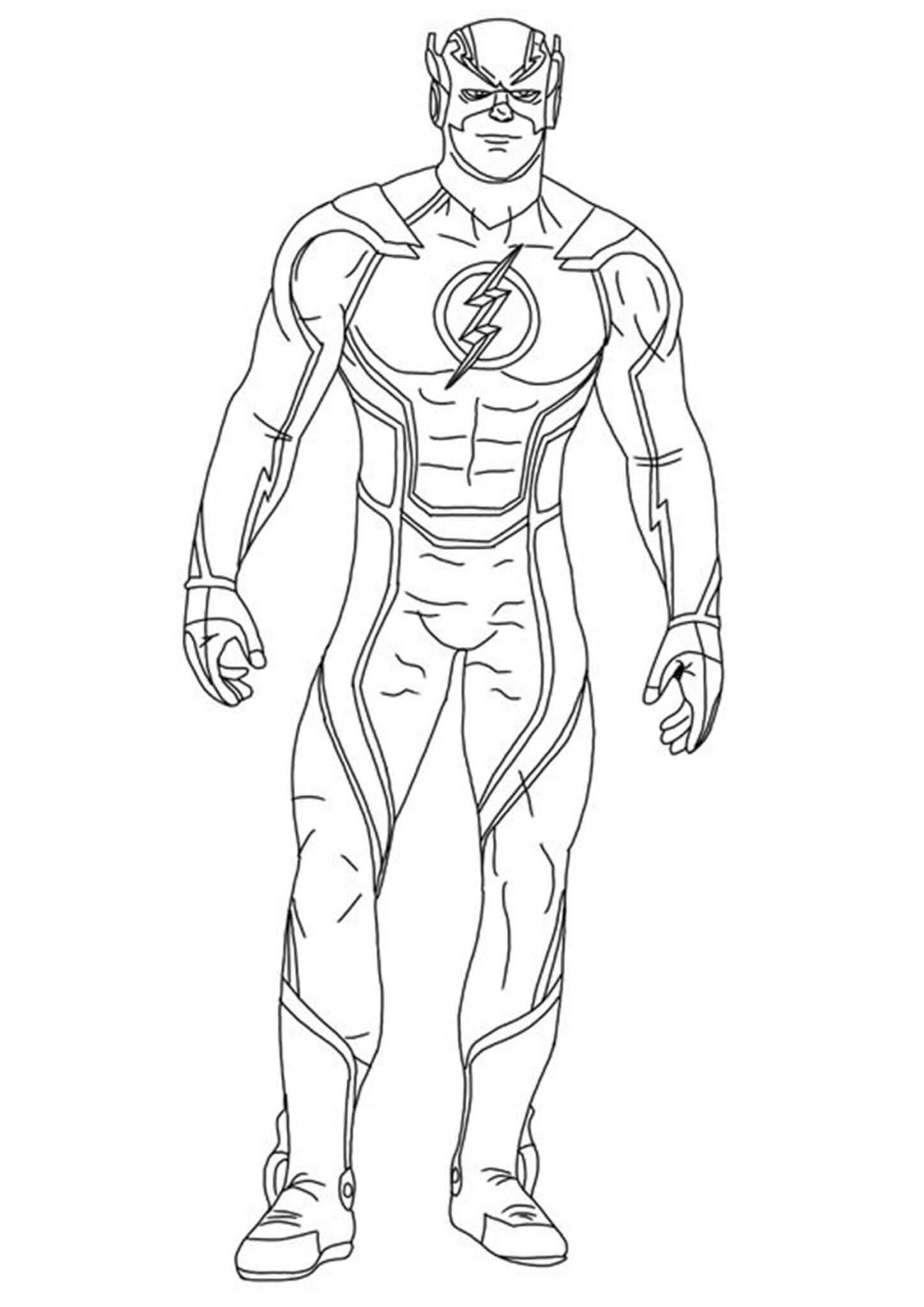 Dibujo de Flash básico para Colorear