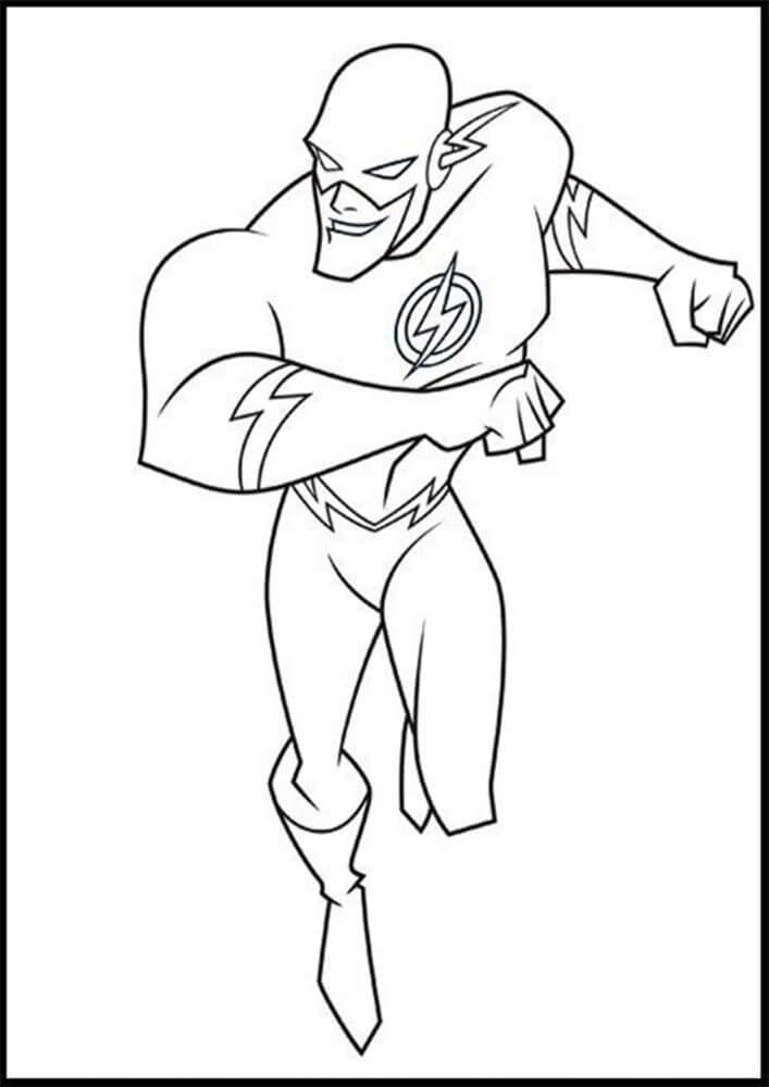Dibujo de Flash Divertido para Colorear