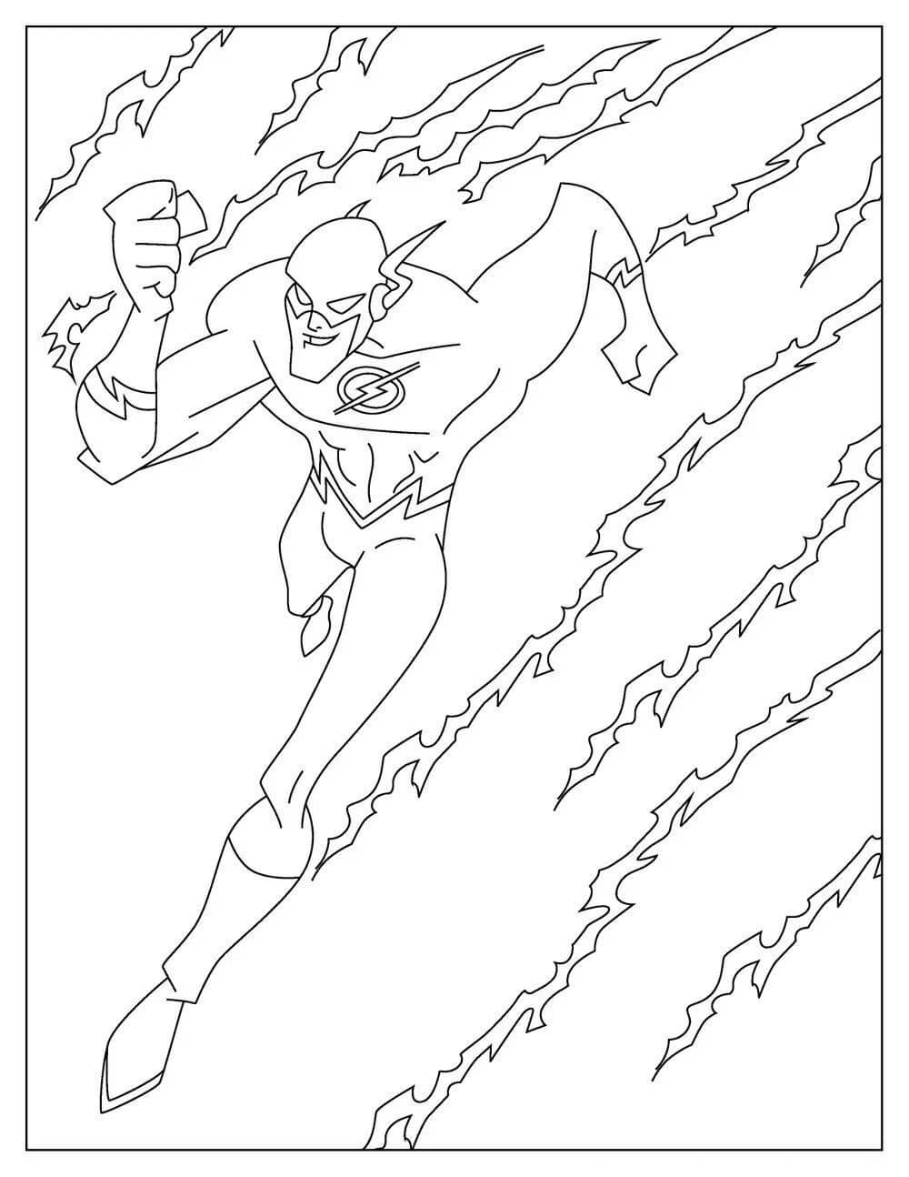Dibujo de Flash Perfecto para Colorear