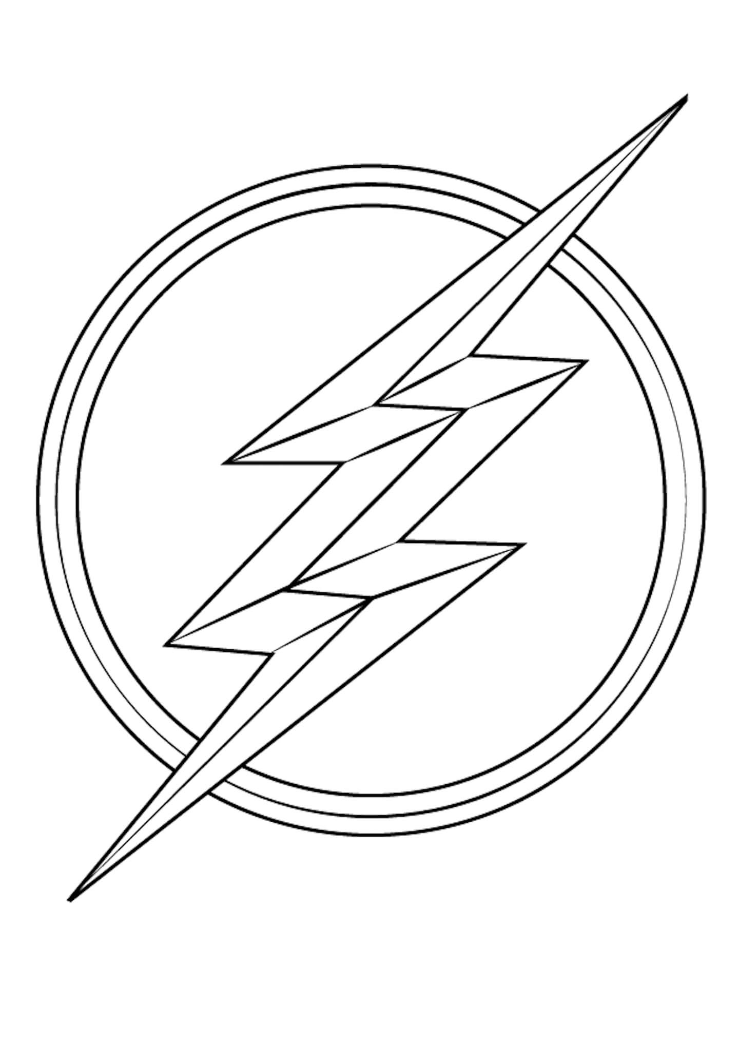 Dibujo de Flash símbolo para Colorear