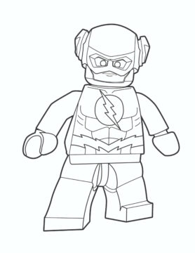 Dibujo de Lego Flash para Colorear