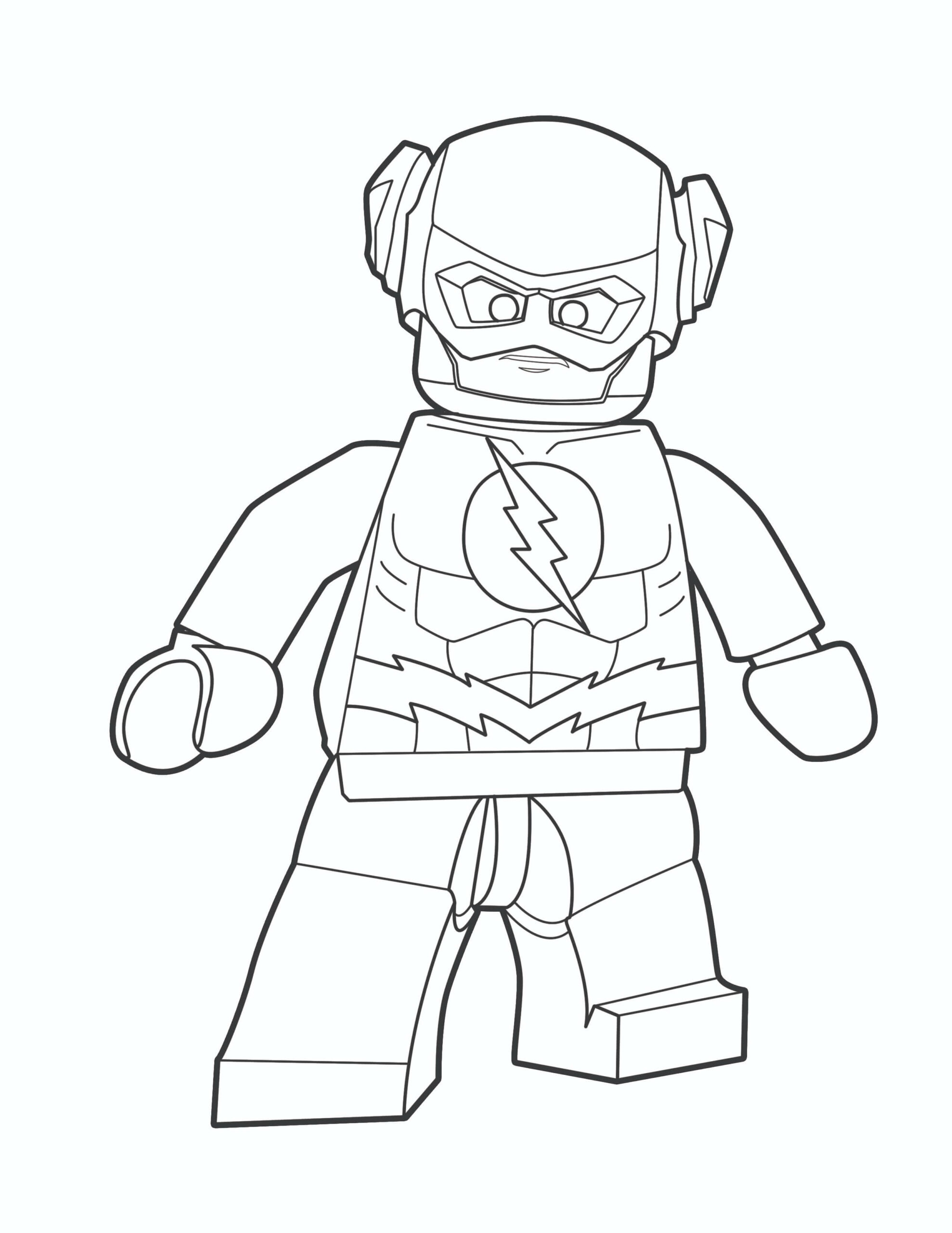 Dibujo de Lego Flash para Colorear