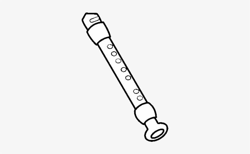 Dibujo de Flauta Pequea para Colorear