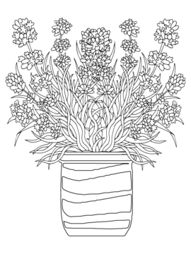 Dibujo de Printable Flower Coloring Pagepng para Colorear