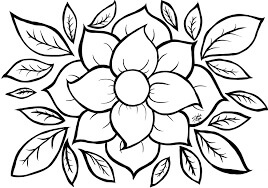Dibujo de Flor Normal para Colorear
