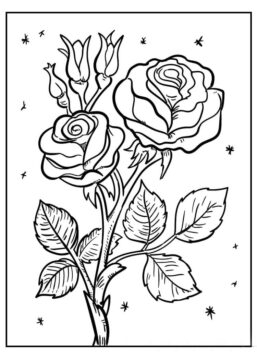 Dibujo de Gran Flor para Colorear