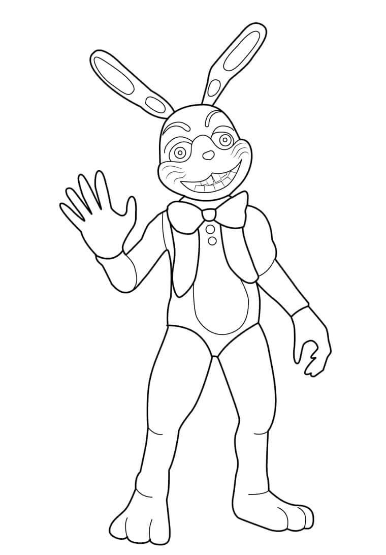 Dibujo de Glitchtrap Diga Oi para Colorear