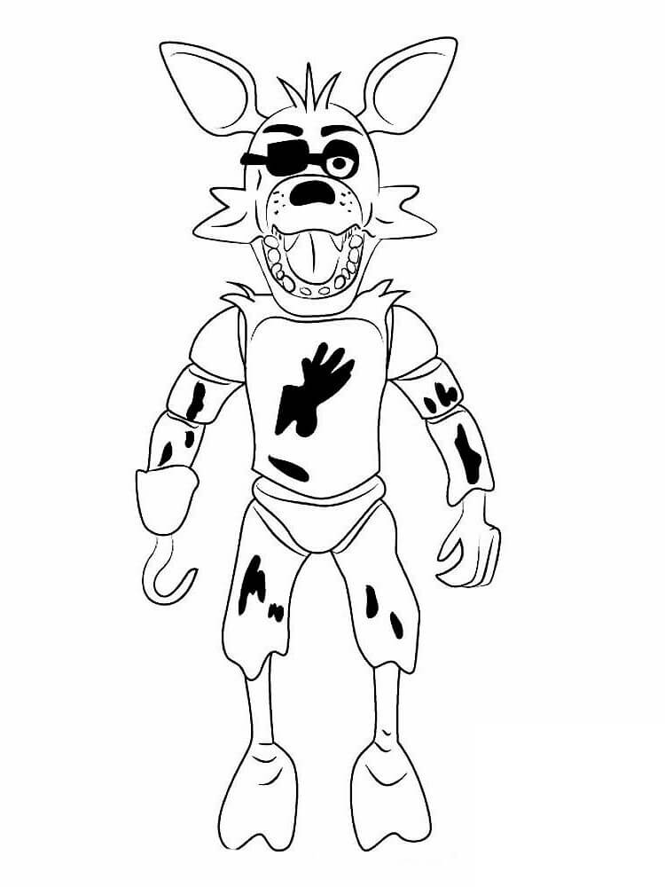Dibujo de Buen Zorro Marchito para Colorear
