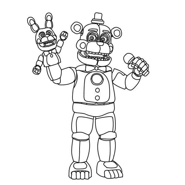 Dibujo de Freddy Divertido para Colorear
