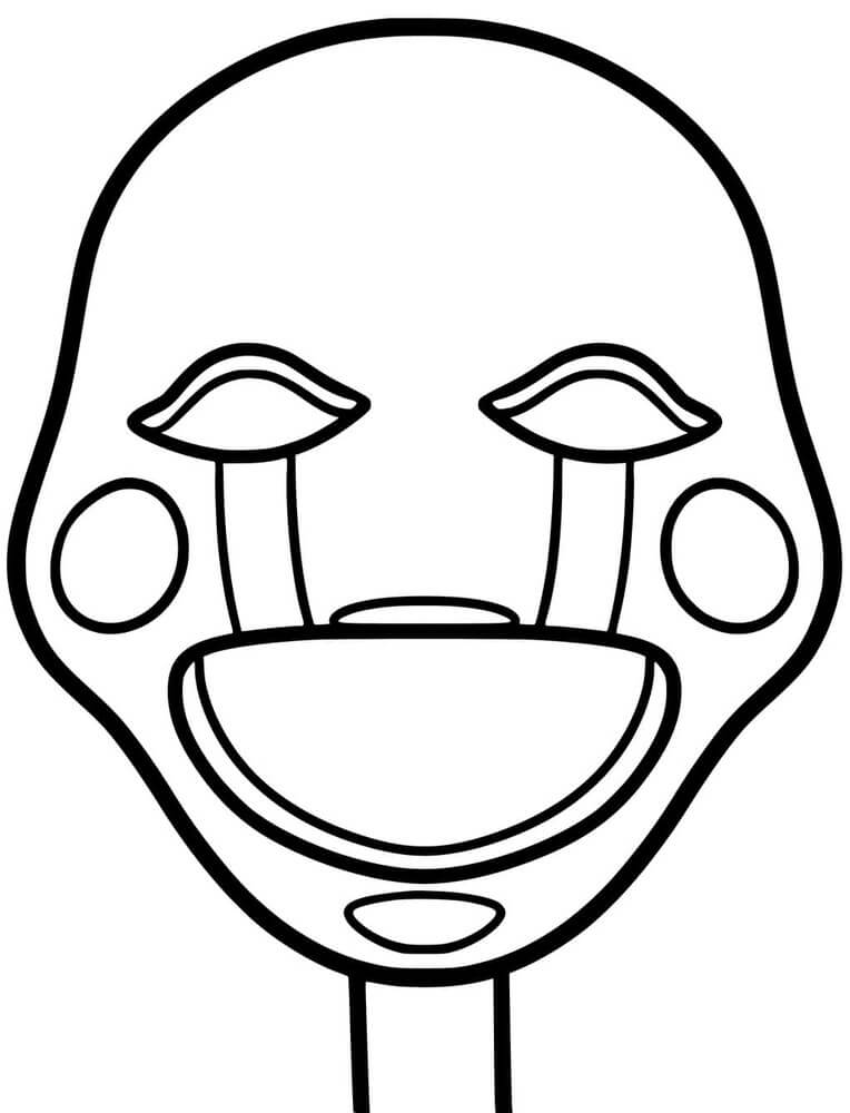 Dibujo de Máscara de Marioneta para Colorear