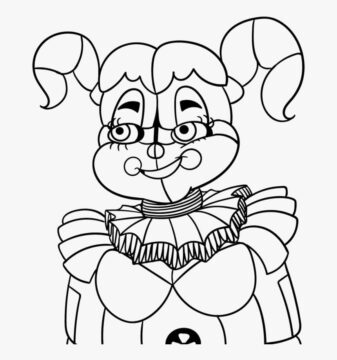 Dibujo de Querida niña Fnaf Diversion para Colorear