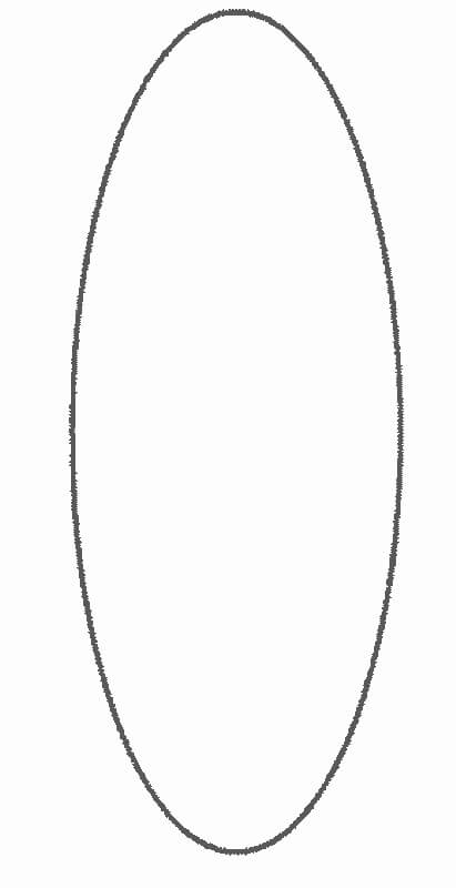 Dibujo de Forma de Elipse para Colorear