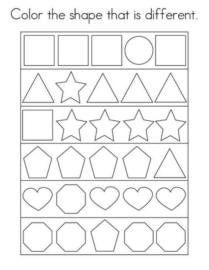 Dibujo de Formas Populares para Colorear