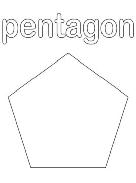Dibujo de Pentagono para Colorear