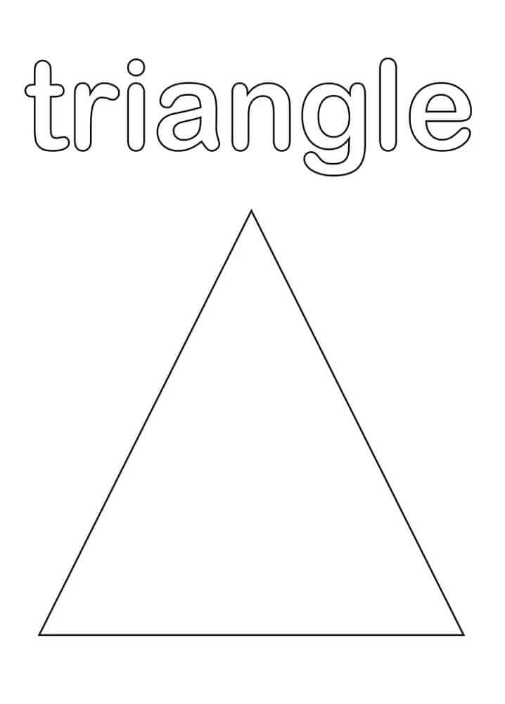 Dibujo de Triángulo para Colorear