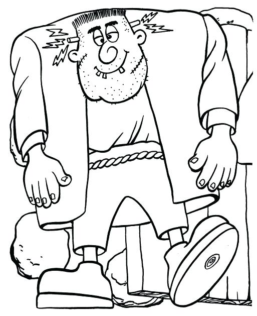 Dibujo de Frankenstein Gordo para Colorear