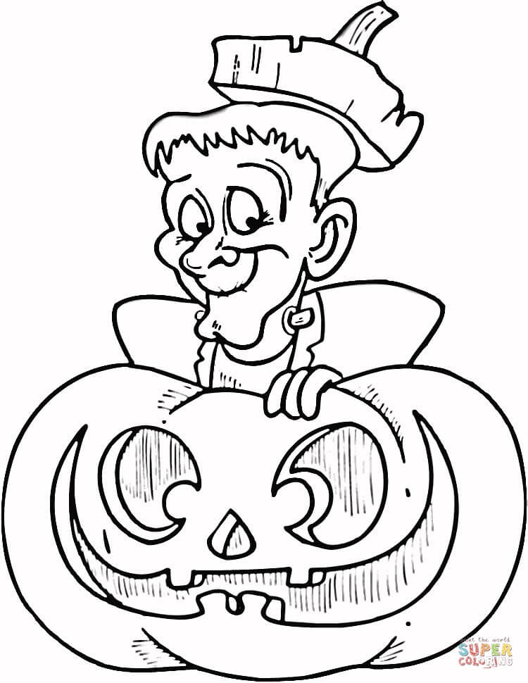 Dibujo de Lindo Frankenstein para Colorear