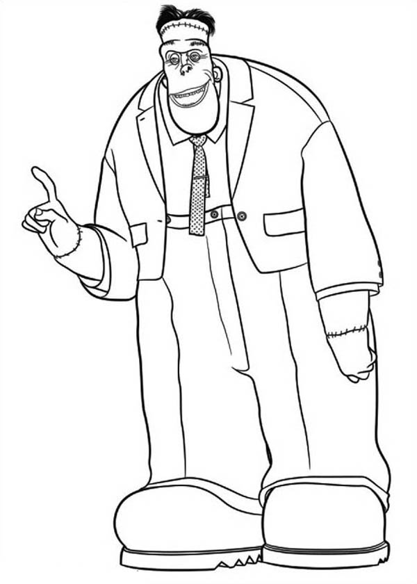Dibujo de Monstruo Frankenstein para Colorear