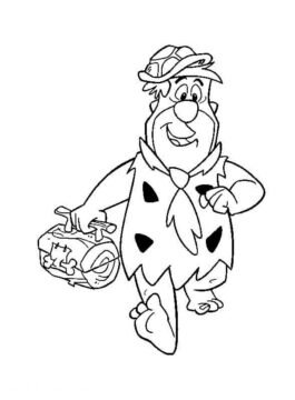 Dibujo de Fred Flintstones Corriendo para Colorear