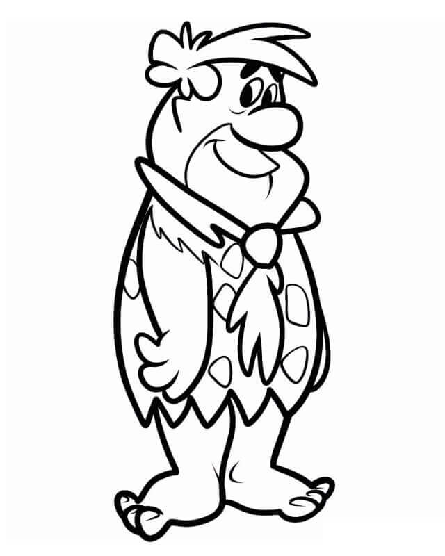Dibujo de Fred Picapiedra 1 para Colorear