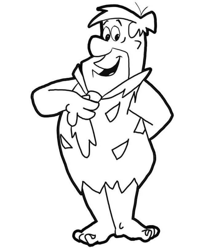 Dibujo de Fred Picapiedra para Colorear