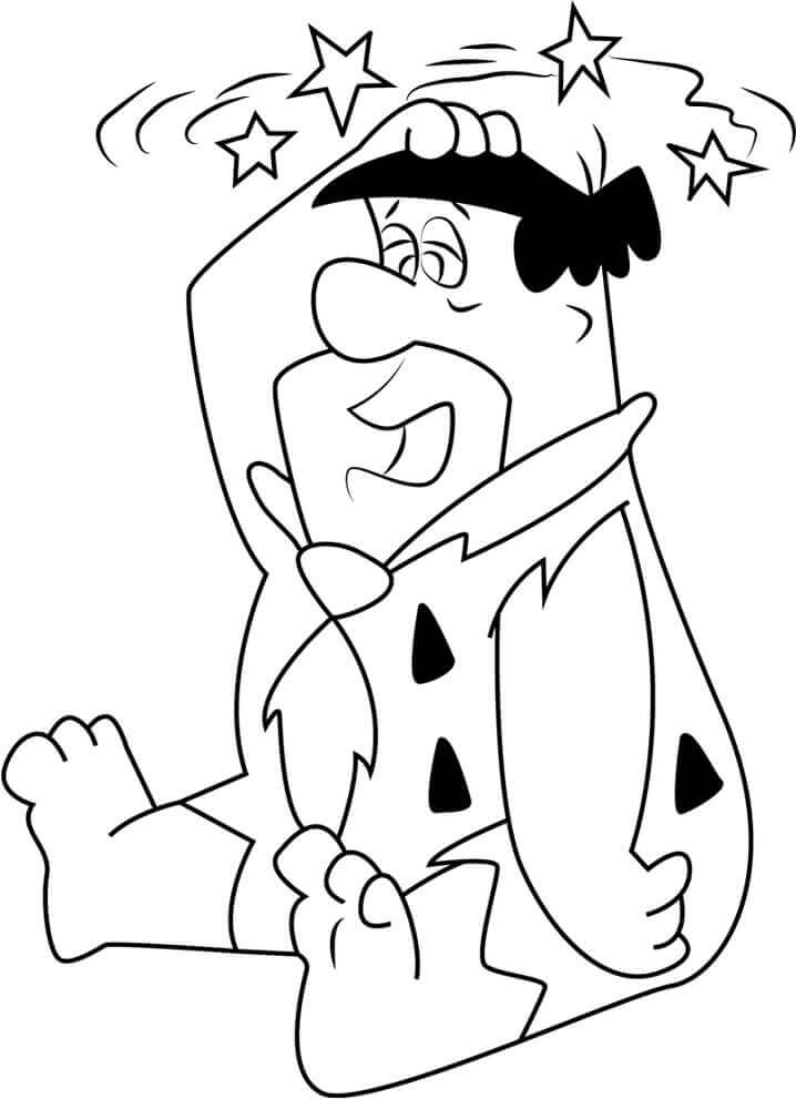 Dibujo de Fred el Picapiedra para Colorear