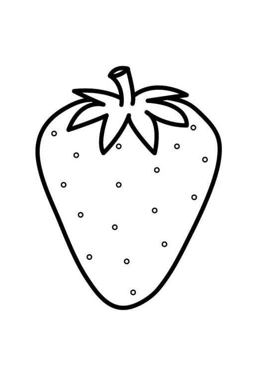 Dibujo de Bueno Fresa para Colorear