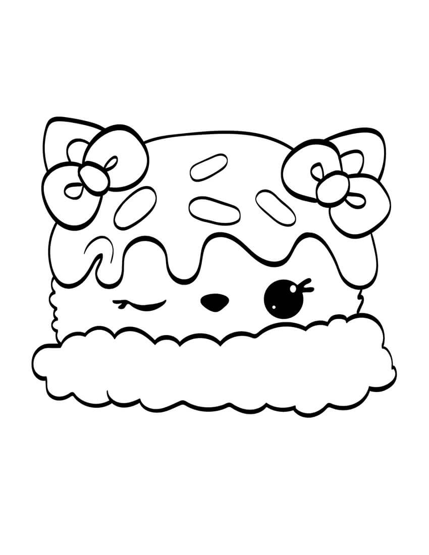 Dibujo de Sara Fresa en Num Noms 1 para Colorear
