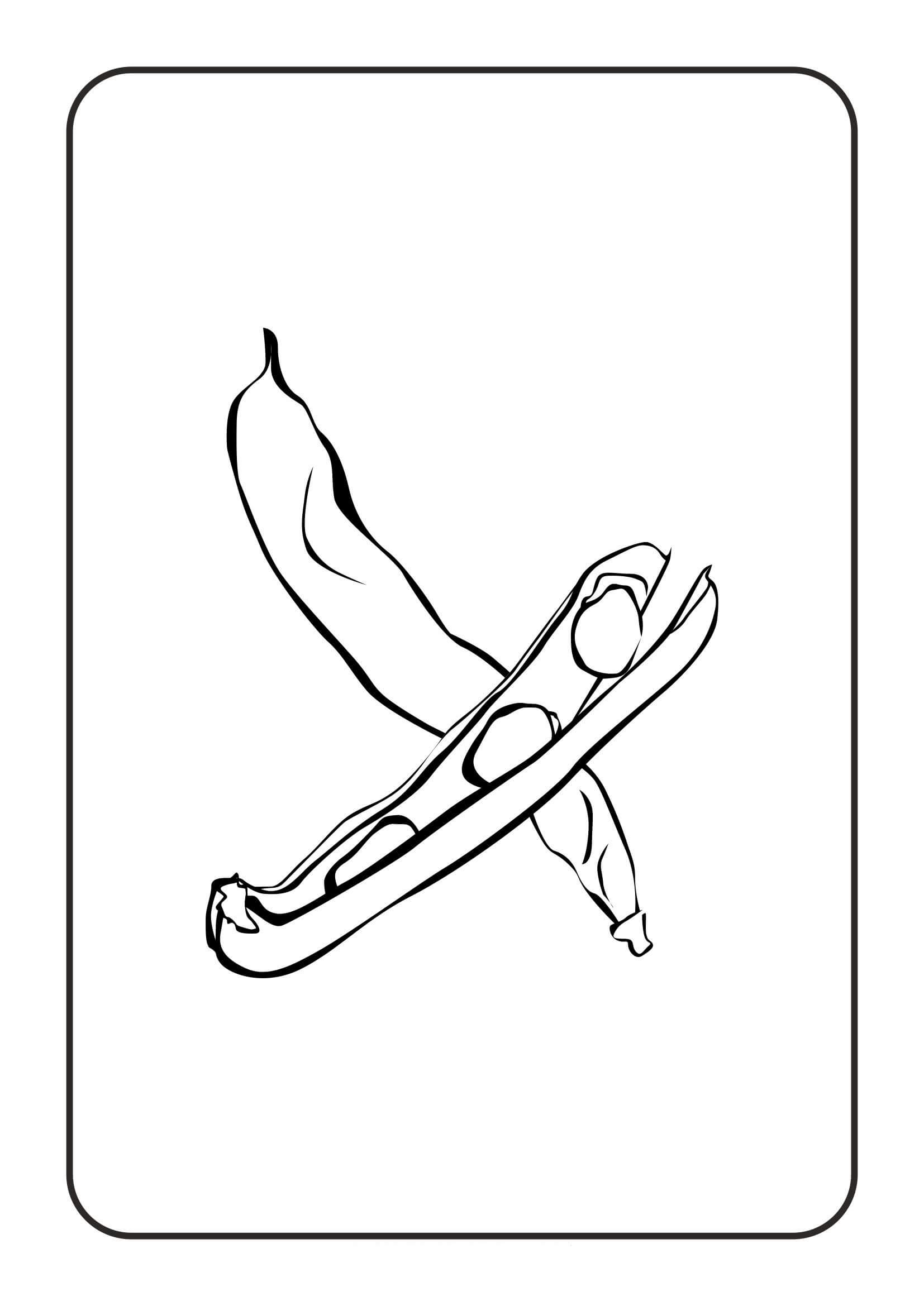Dibujo de Frijoles de Mesa para Colorear