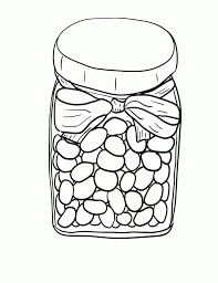 Dibujo de Frijoles de Tarro Impresionantes para Colorear