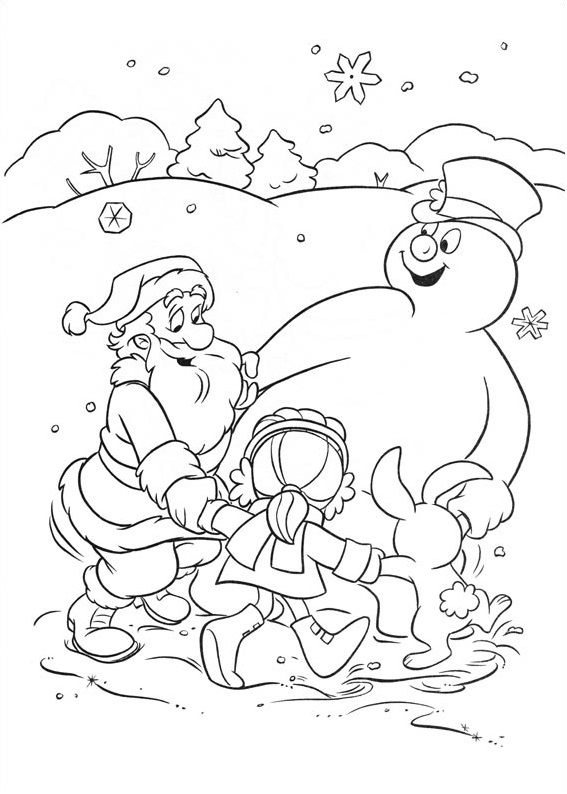 Dibujo de Helado Jugando con Amigos para Colorear