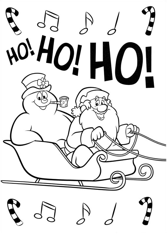 Dibujo de Helado y Papa Noel Claus para Colorear