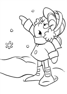 Dibujo de Karen Enojada para Colorear